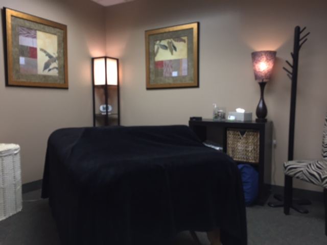 Massage therapy room